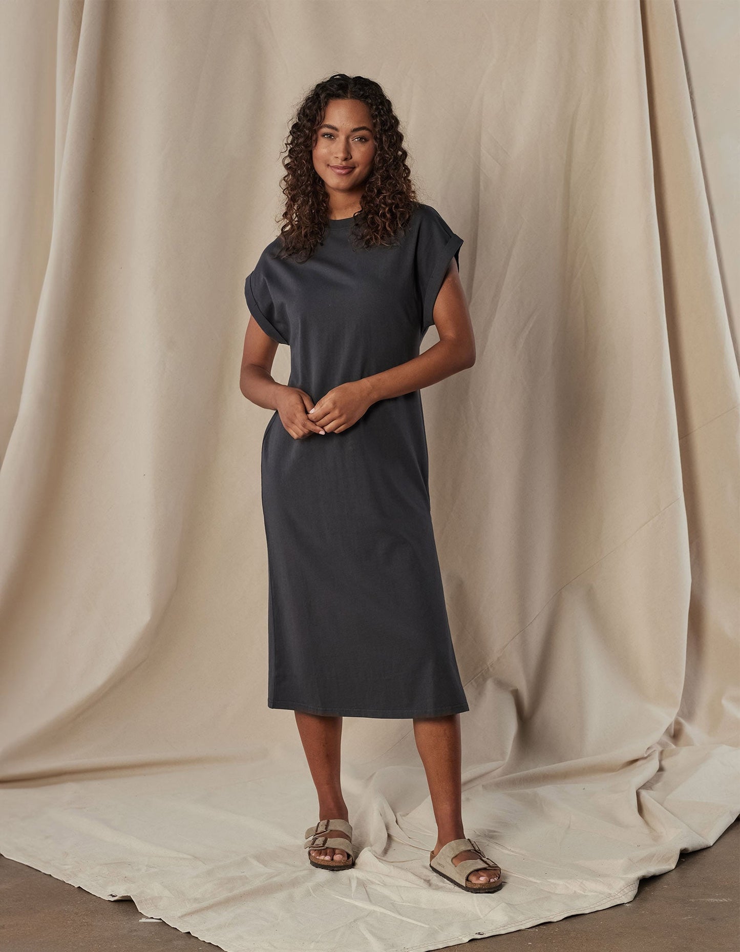 Lennox Jersey Midi T-Shirt Dress