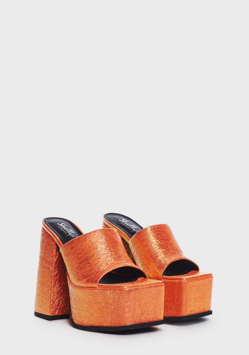 Sagittarius Metallic Platform Mules