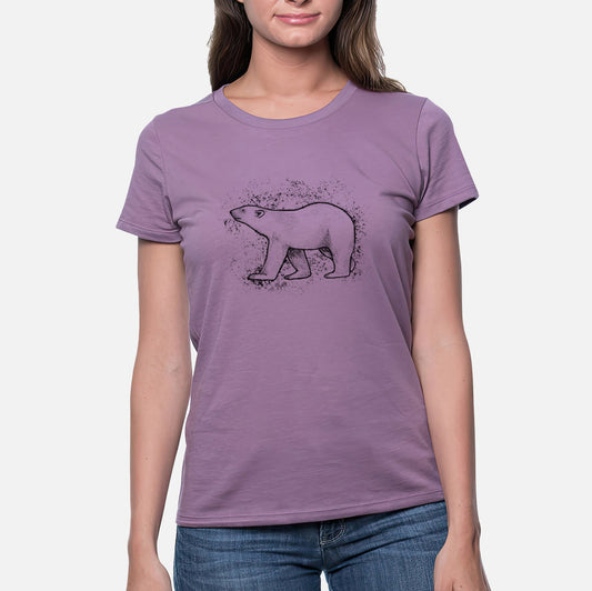 Polar Bear - Women's Crewneck - Made in USA - 100% Organic Cotton