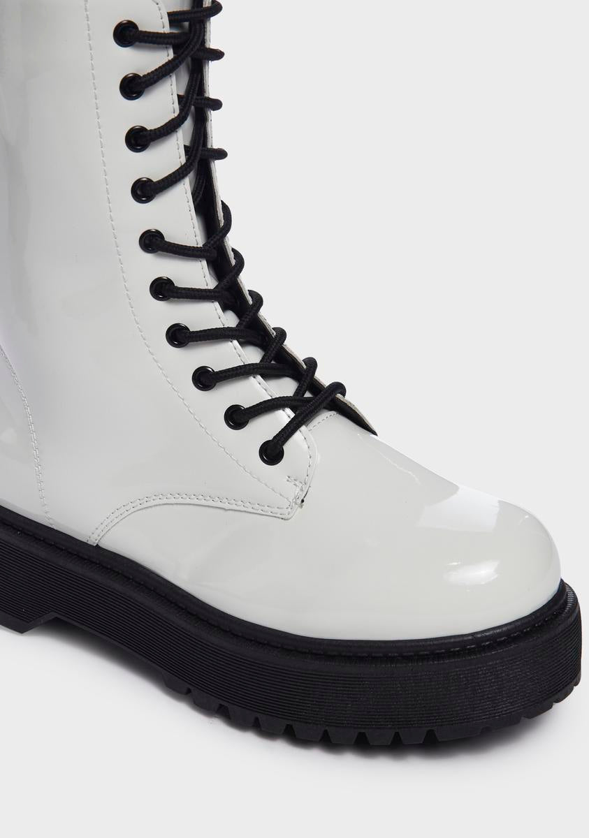 Holy Chasing Shadows Combat Boots