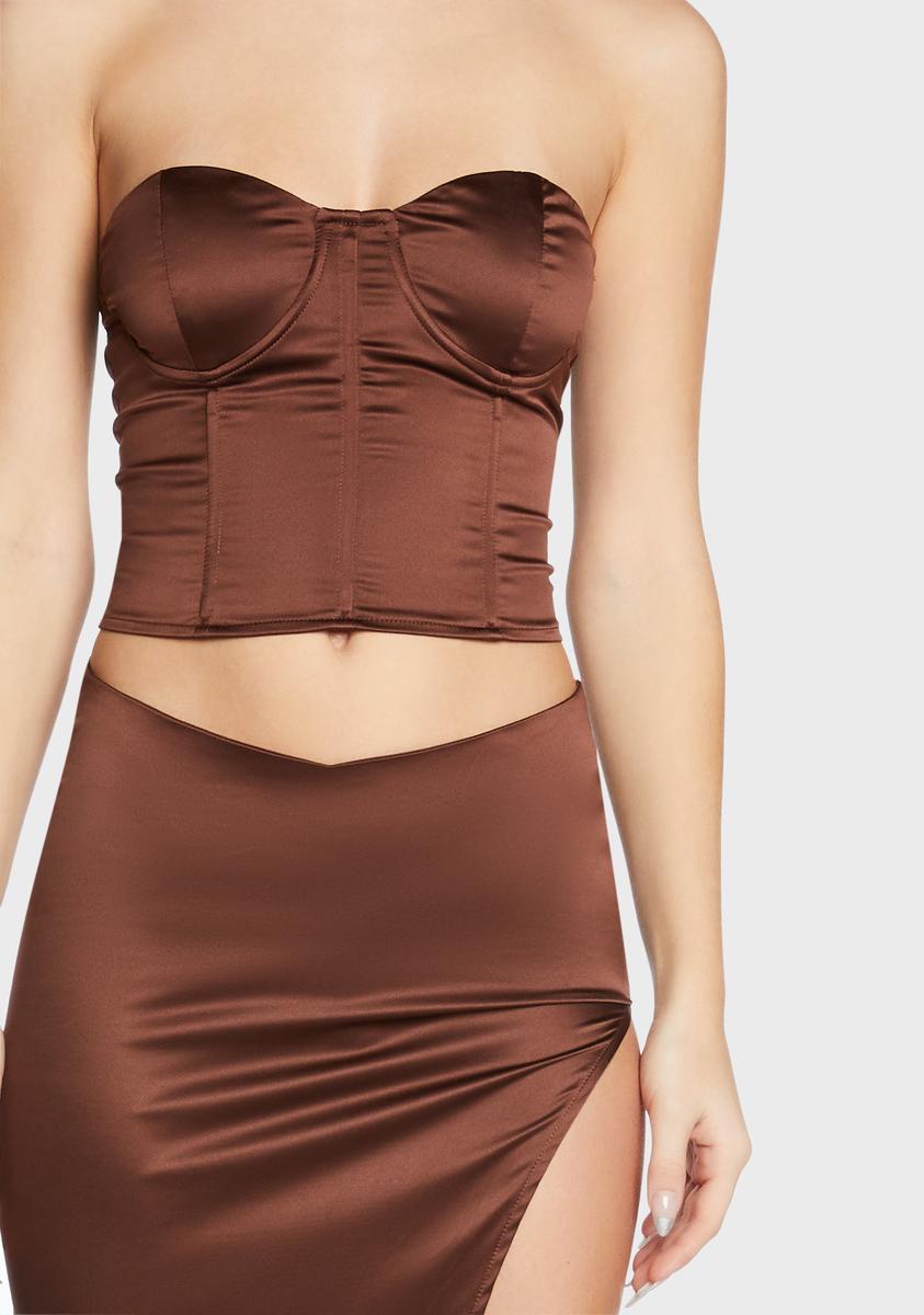 Cognac Super Freaky Skirt Set