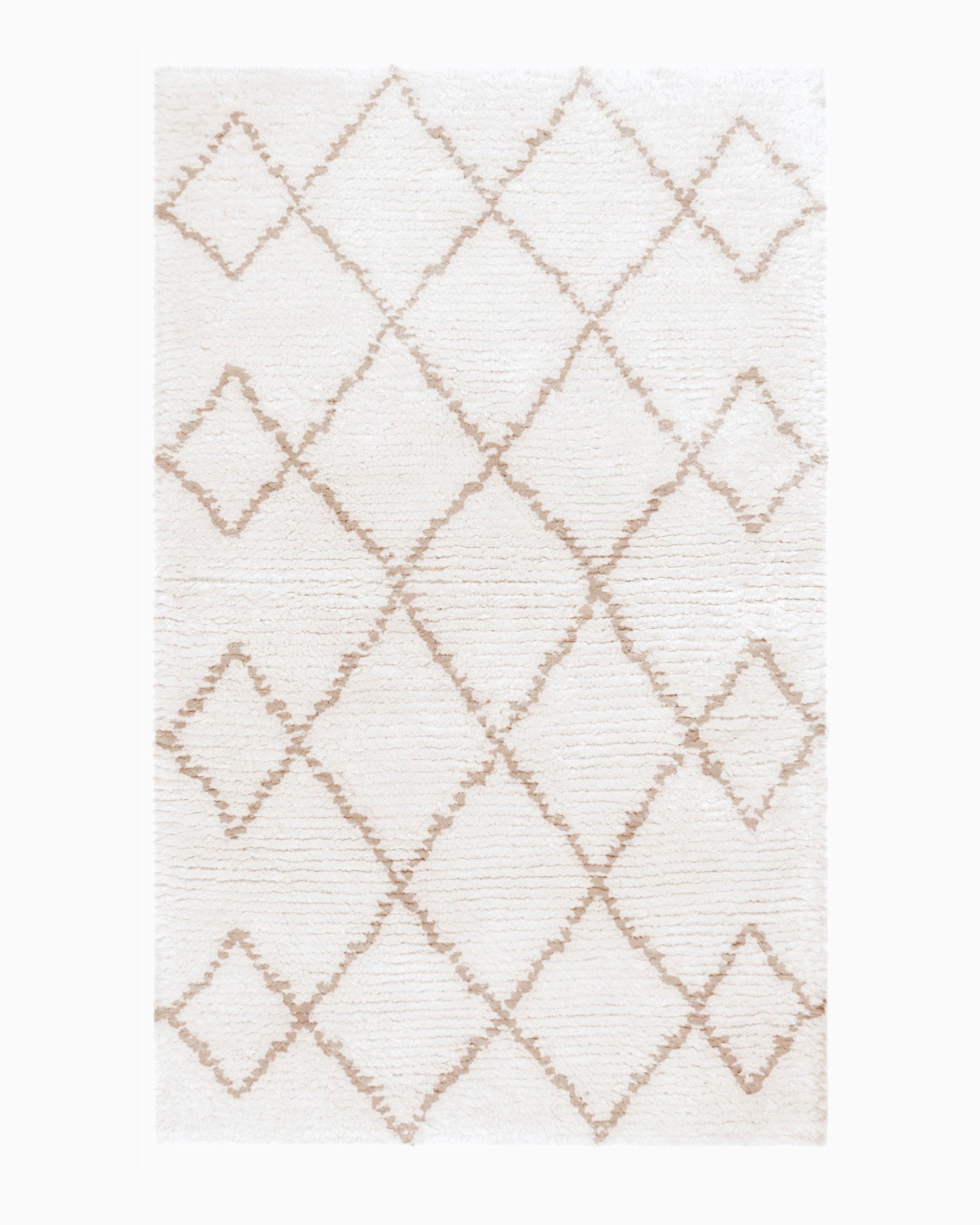 Diamond Wool Shag Rug
