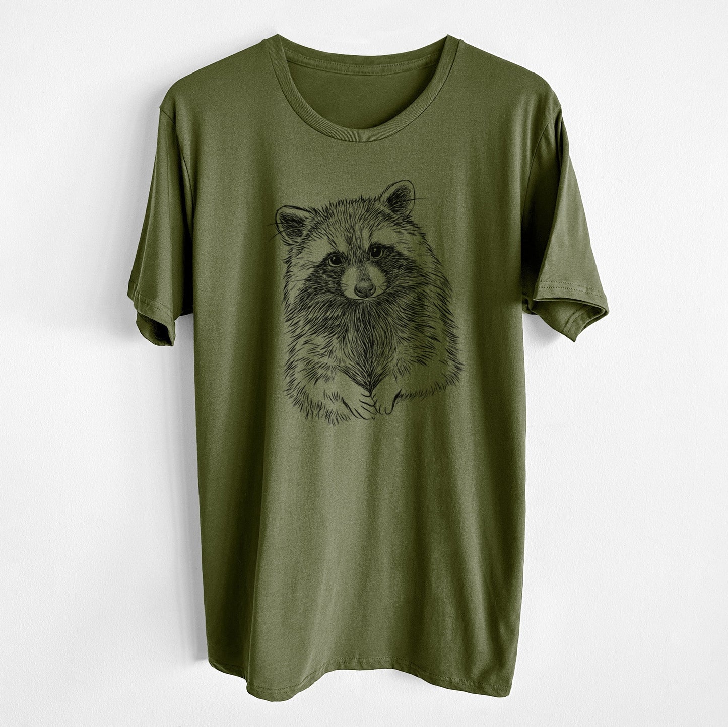 Raccoon - Procyon lotor - Unisex Crewneck - Made in USA - 100% Organic Cotton