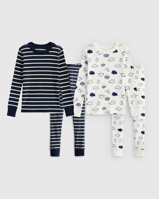 100% Organic Cotton Tight Fit Sleep 2-Pack