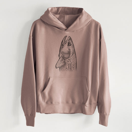 Rainbow Trout - Oncorhynchus mykiss - Women's Heavyweight Relaxed Hoodie