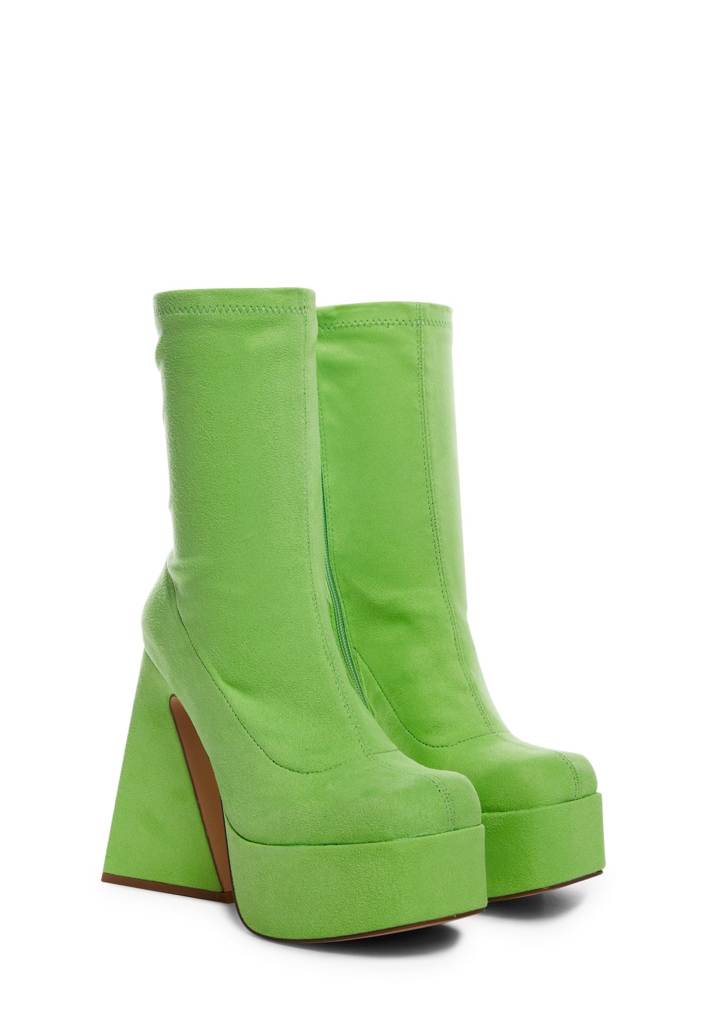 Lime Laskey Platform Boots