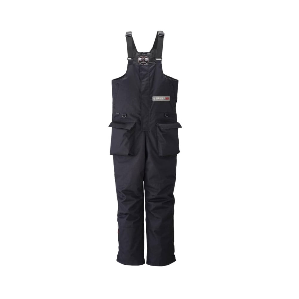STRIKER ICE Adult Male Trekker Ice Fishing Bibs, Color: Black, Size: S, Width: Medium (213002)