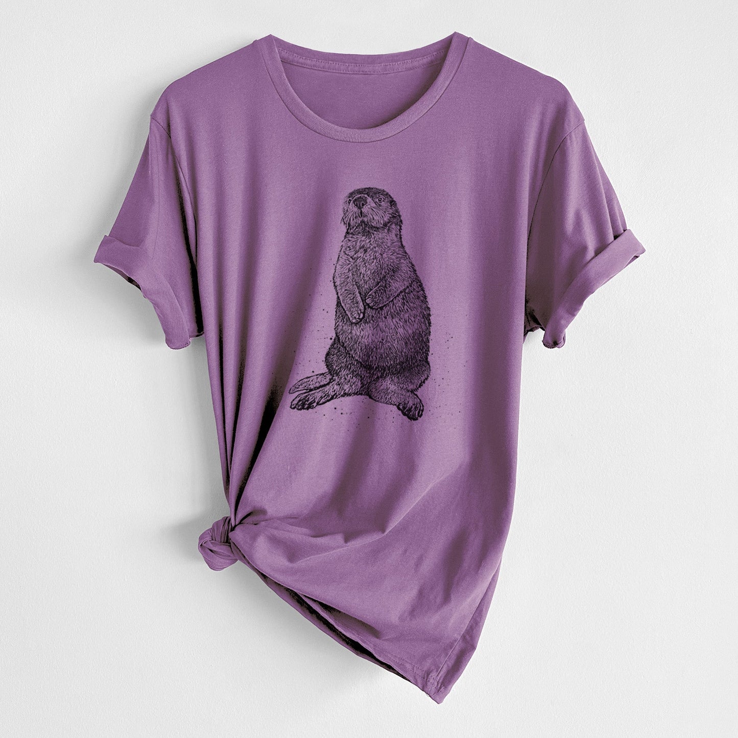 Enhydra lutris - California Sea Otter - Unisex Crewneck - Made in USA - 100% Organic Cotton