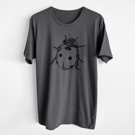 Coccinella septempunctata - Seven-spot Ladybird Ladybug - Unisex Crewneck - Made in USA - 100% Organic Cotton