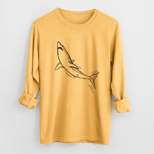 Shortfin Mako Shark - Heavyweight 100% Cotton Long Sleeve