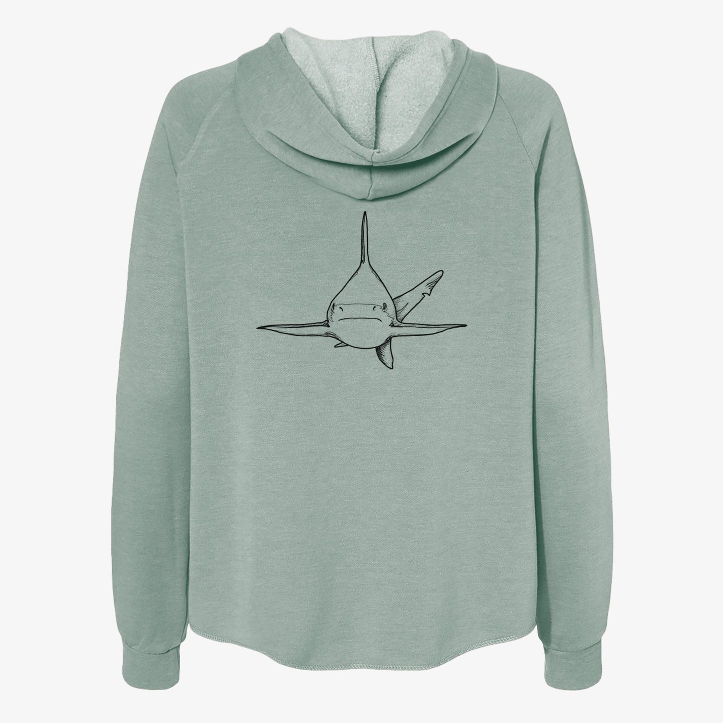 Silvertip Shark Front - Women's Cali Wave Zip-Up Sweatshirt