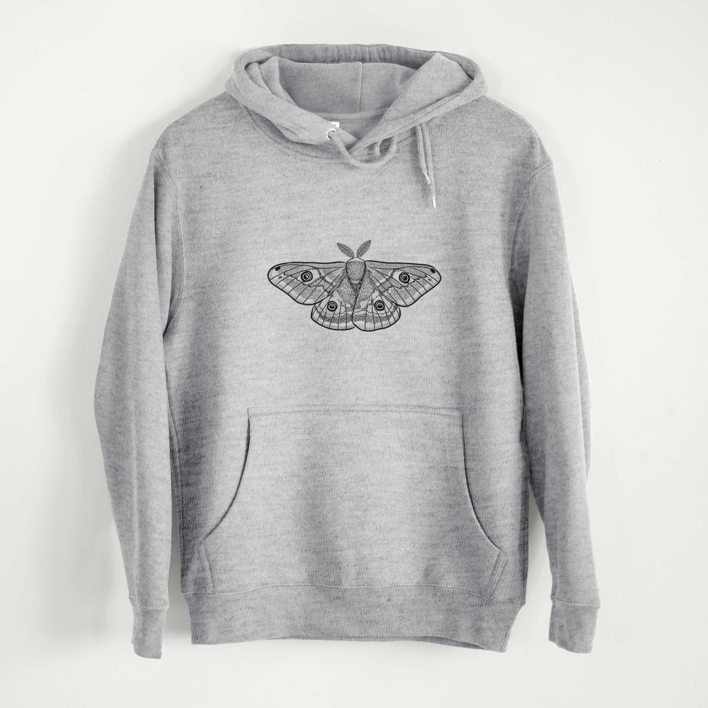 Saturnia pavonia - Small Emperor Moth  - Mid-Weight Unisex Premium Blend Hoodie