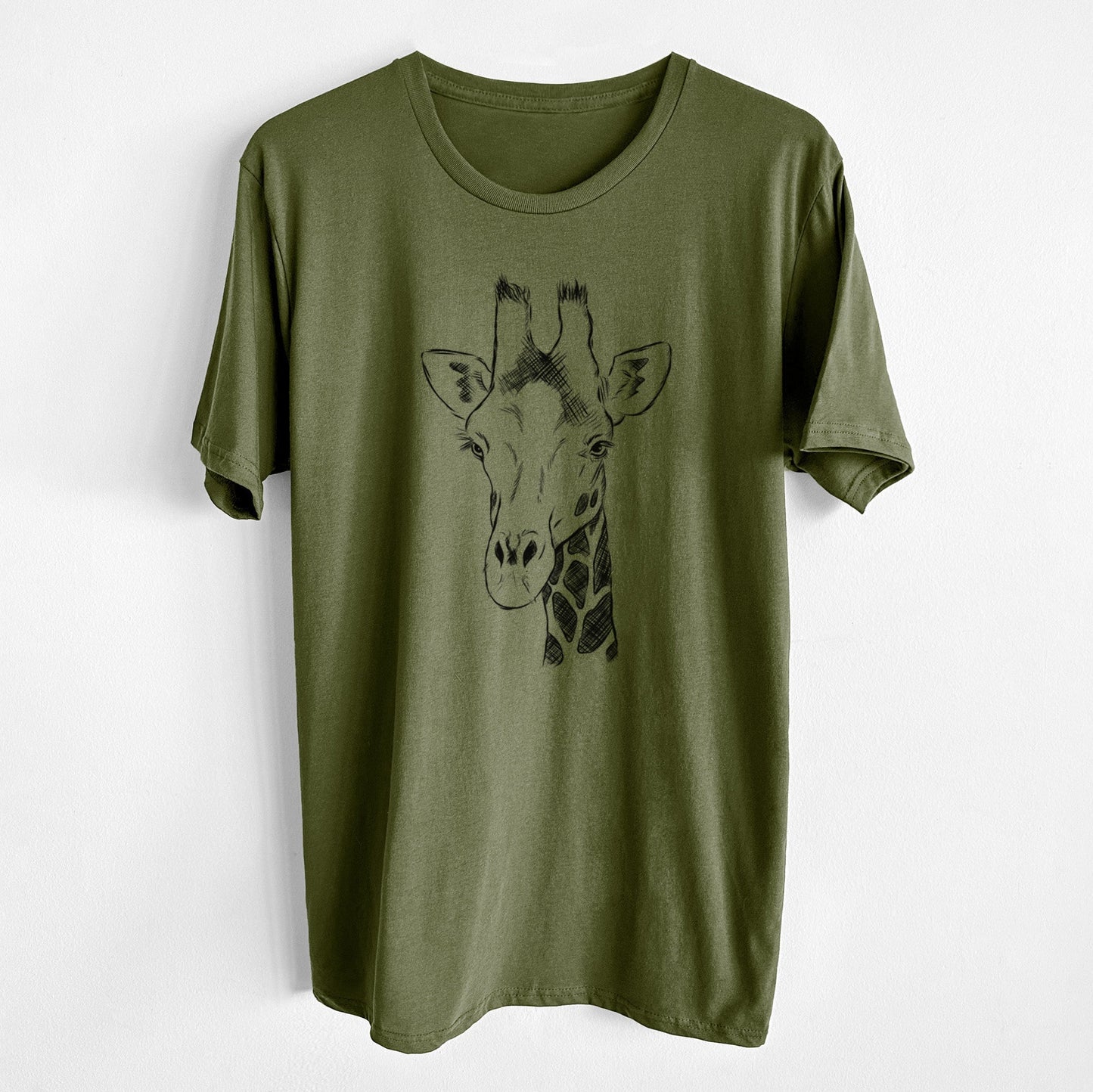 Southern Giraffe - Giraffa giraffa - Unisex Crewneck - Made in USA - 100% Organic Cotton