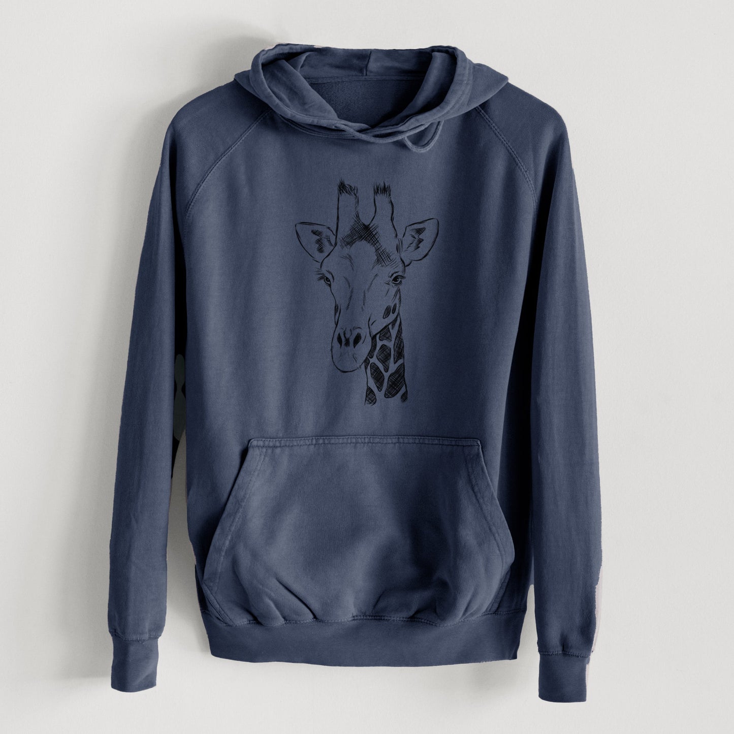 Southern Giraffe - Giraffa giraffa  - Mid-Weight Unisex Vintage 100% Cotton Hoodie