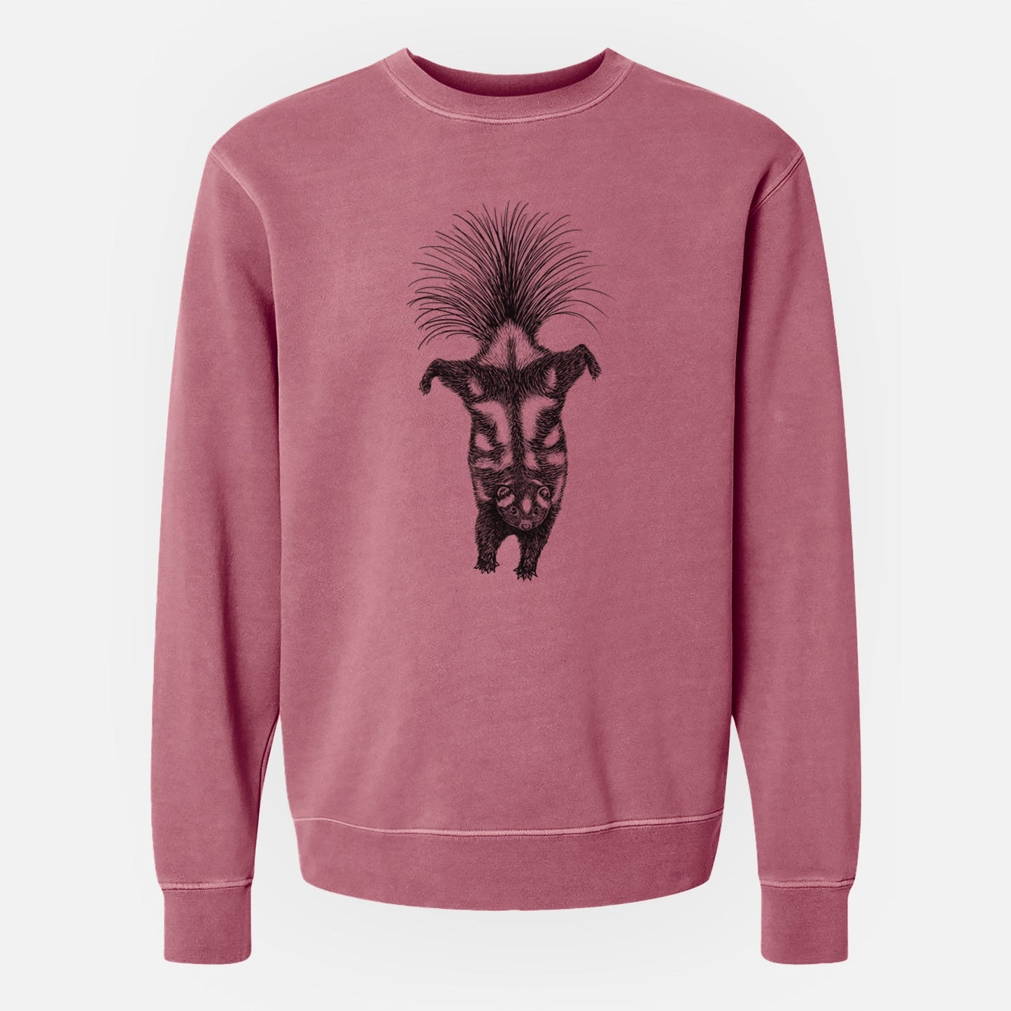 Eastern Spotted Skunk - Spilogale putorius - Unisex Pigment Dyed Crew Sweatshirt