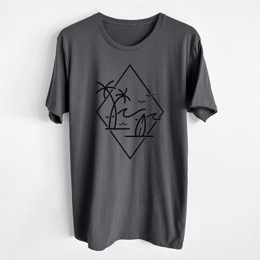 Summer Surf Diamond - Unisex Crewneck - Made in USA - 100% Organic Cotton