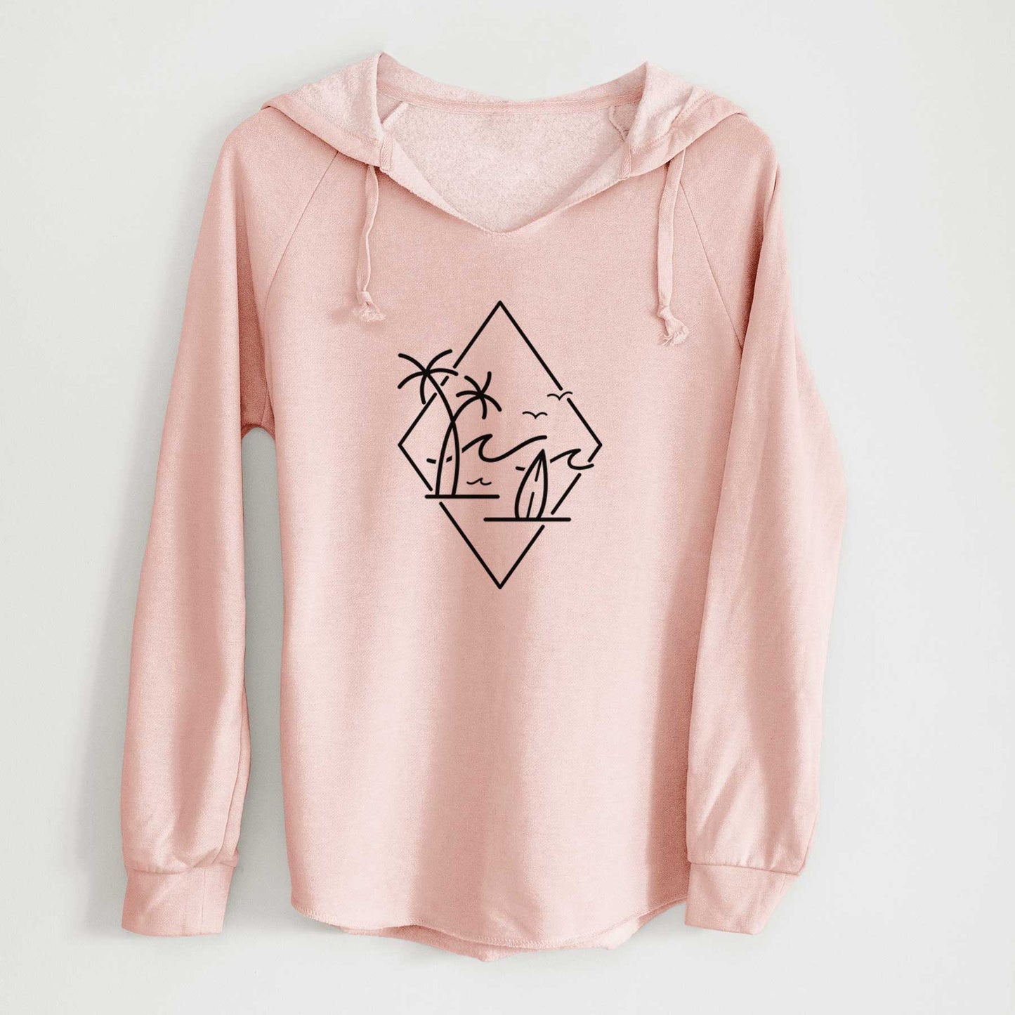 Summer Surf Diamond - Cali Wave Hooded Sweatshirt