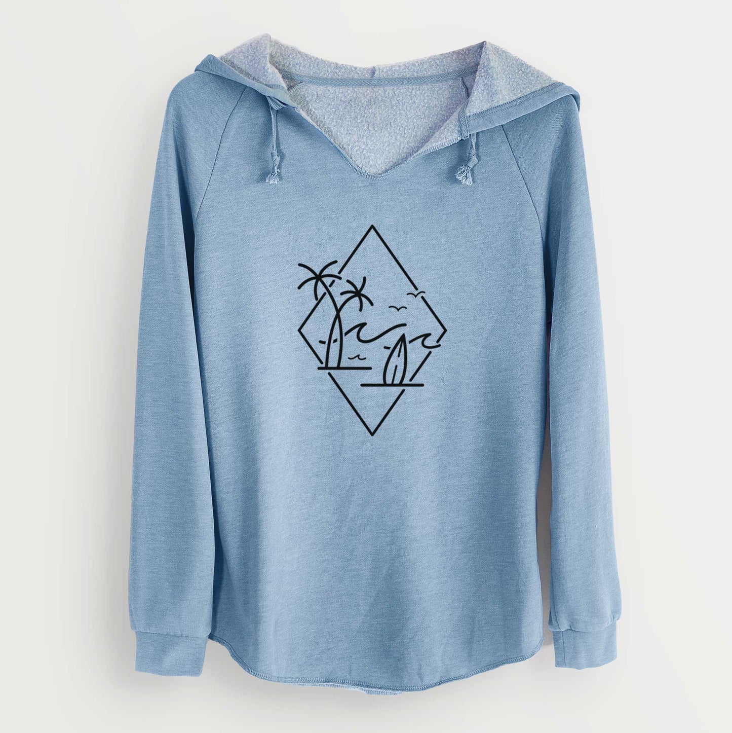 Summer Surf Diamond - Cali Wave Hooded Sweatshirt