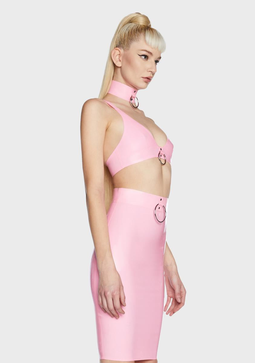 x Bettie Page Imogen Latex Bra