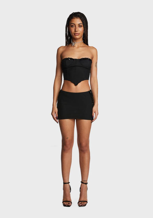 Midnight Love More Skirt Set