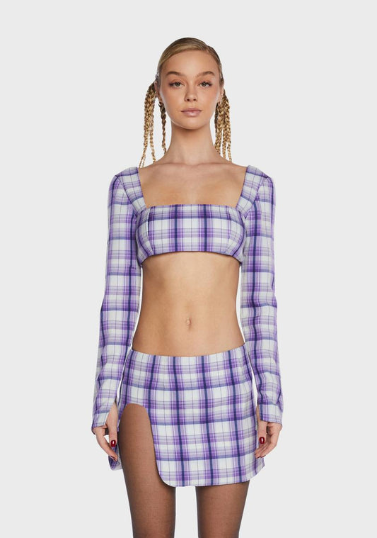 Wilson Plaid Crop Top