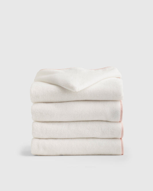 Organic Turkish Cotton Toddler Hooded Towel Set 4-Pack