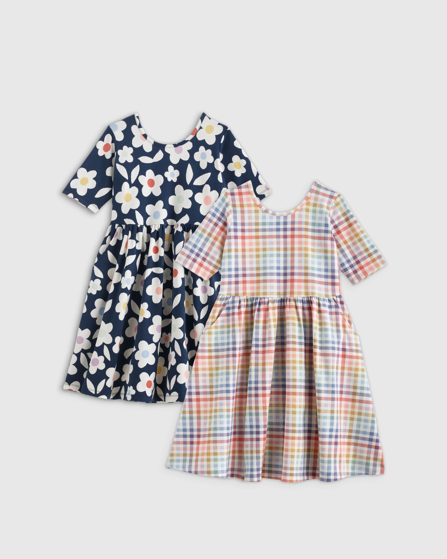 Organic Cotton Skater Dress 2-Pack