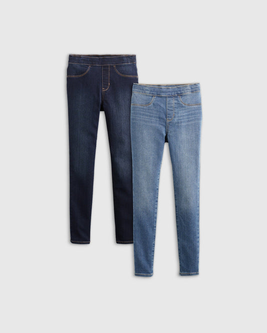 EcoStretch Pull On Jeggings 2-Pack