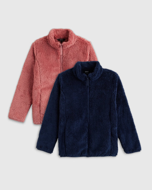 Recycled Sherpa Fleece Jacket 2-Pack