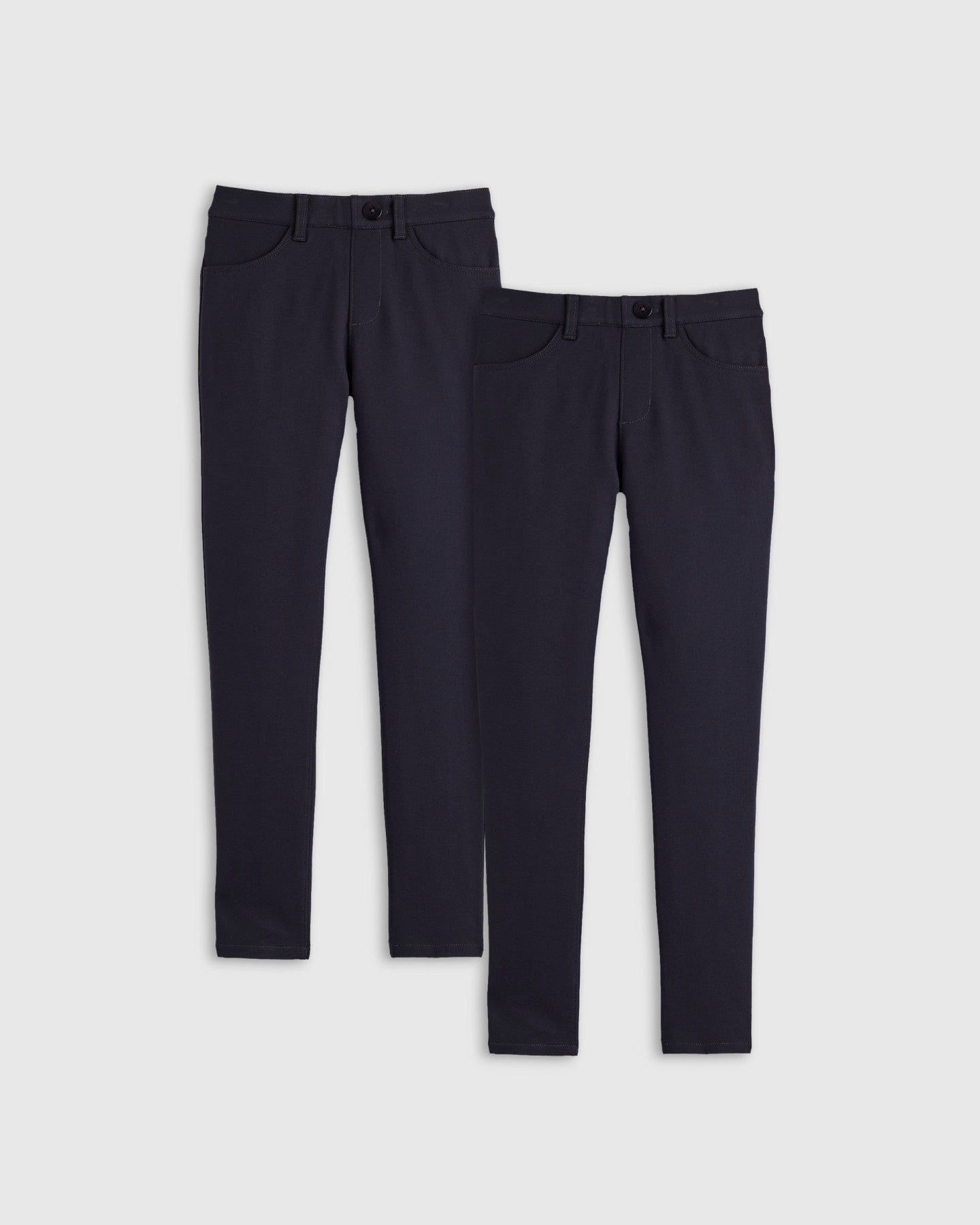 Ultra-Stretch Ponte Skinny Pants 2-Pack