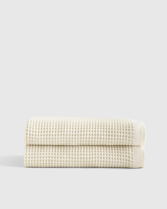 Organic Turkish Waffle Bath Sheets (Set of 2)