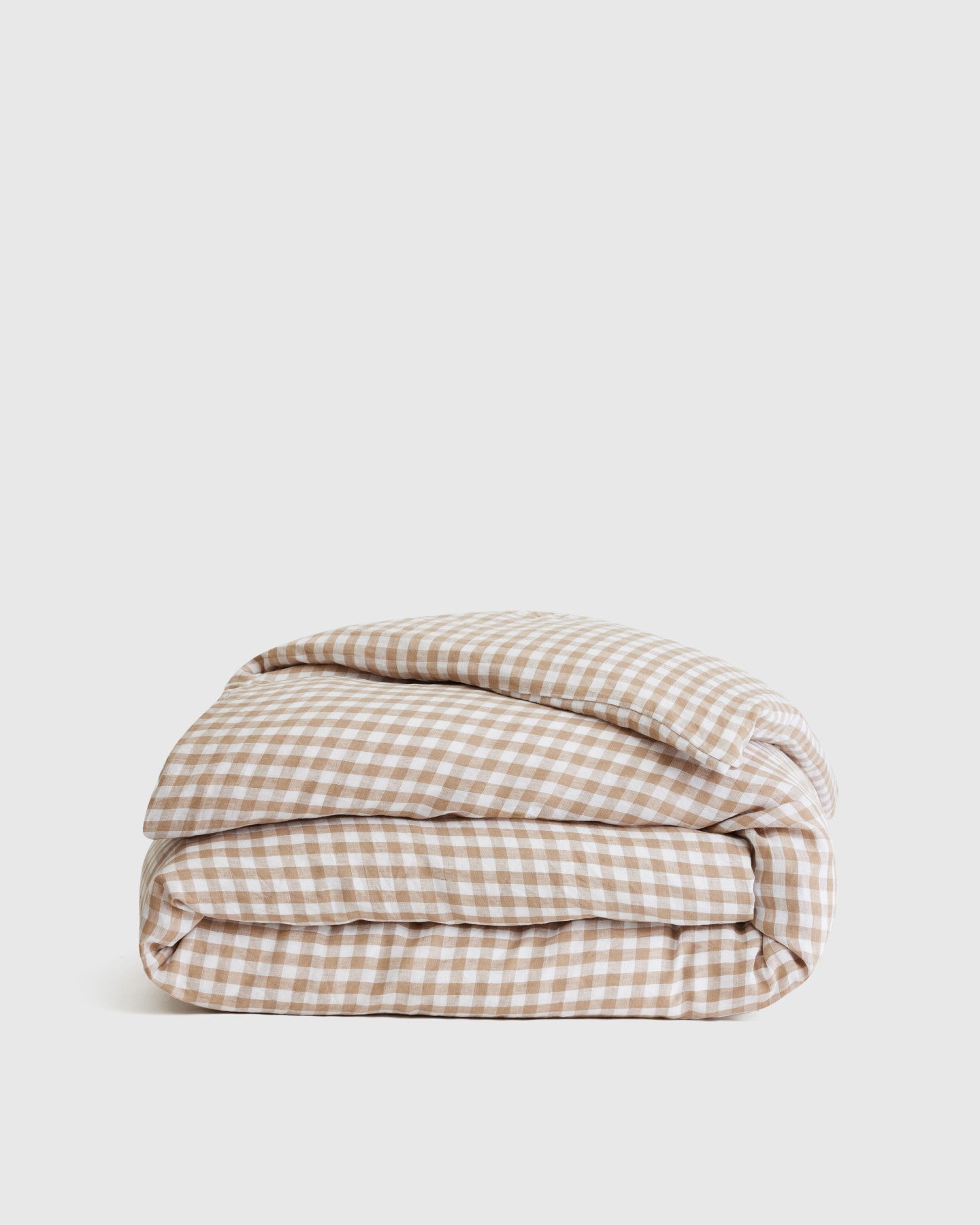 European Linen Gingham Duvet Cover
