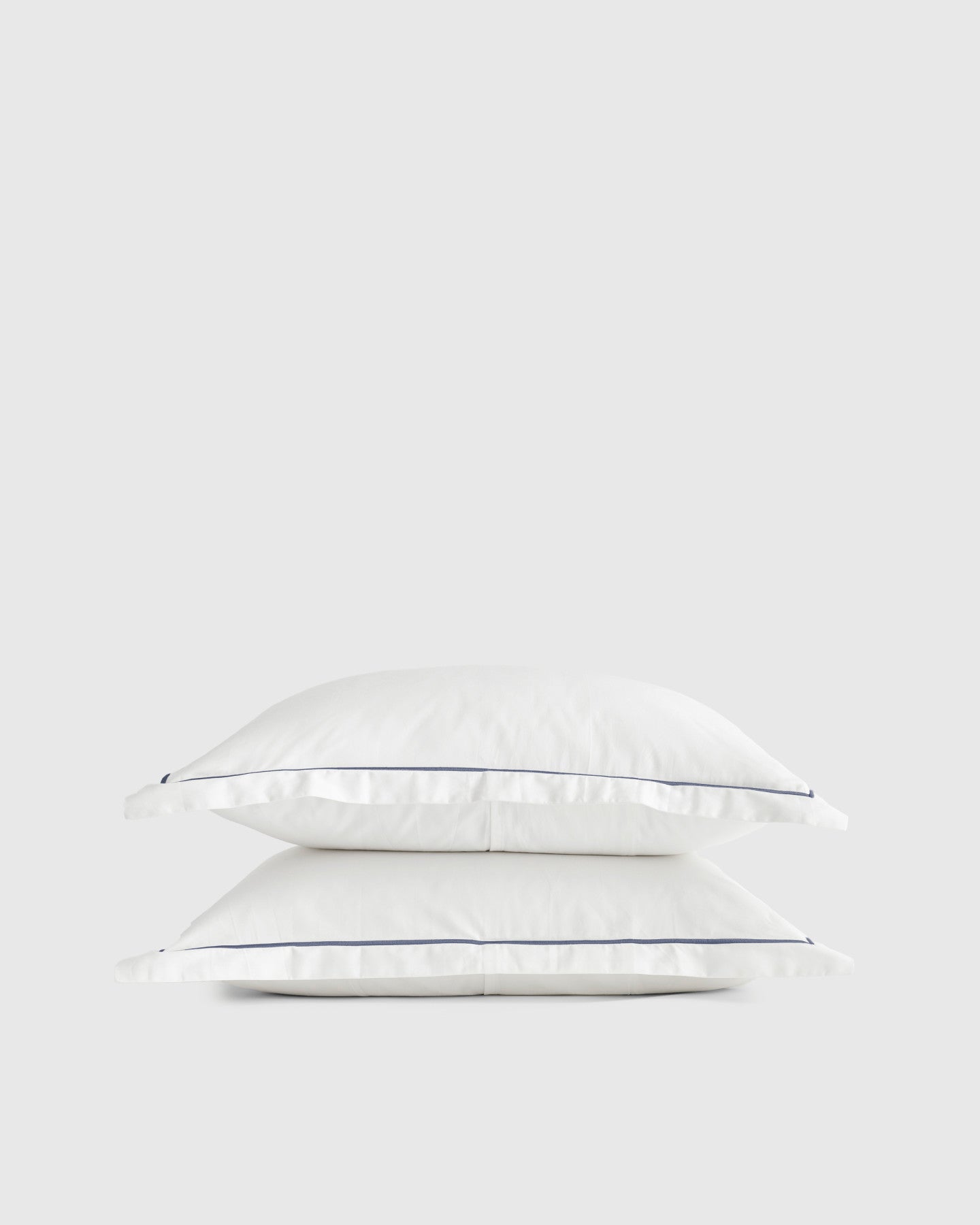Classic Organic Percale Embroidered Sham Set