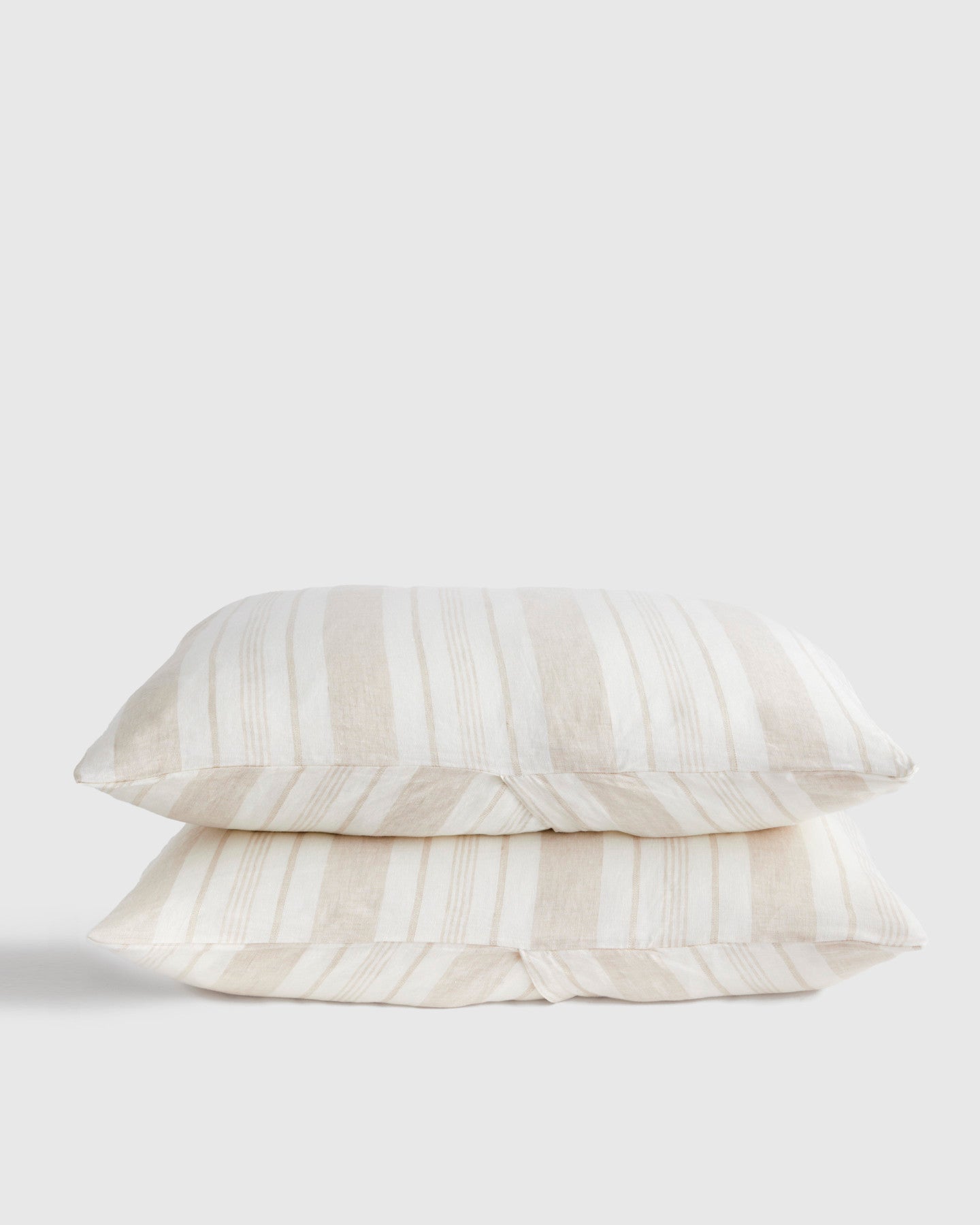 European Linen Modern Stripe Sham Set