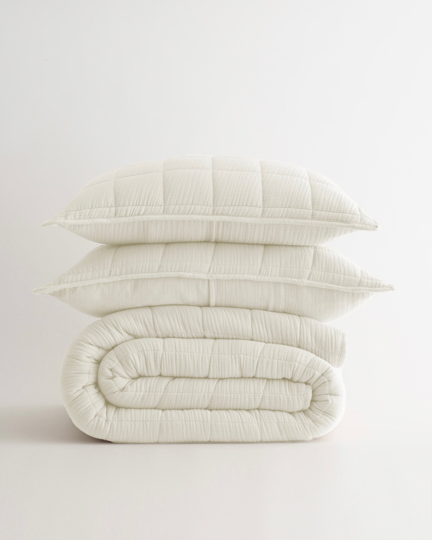 Organic Airy Gauze Box Quilt Set