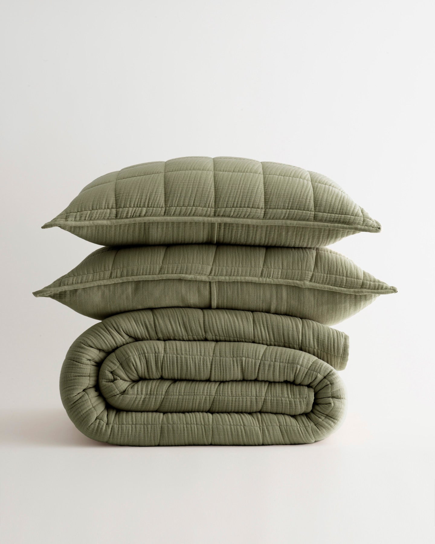Organic Airy Gauze Box Quilt Set