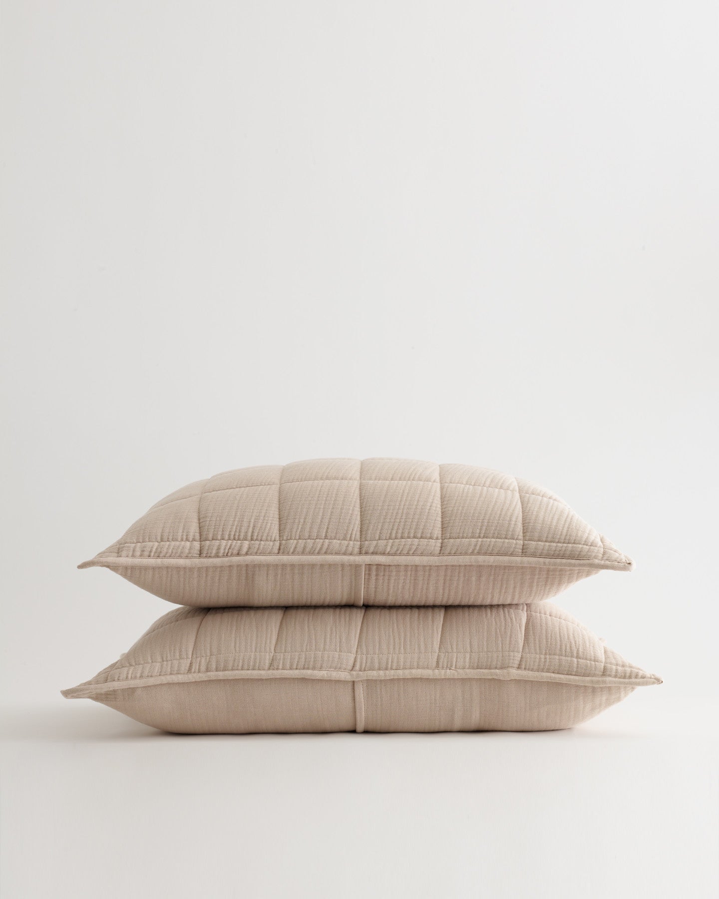 Organic Airy Gauze Box Quilt Sham Set