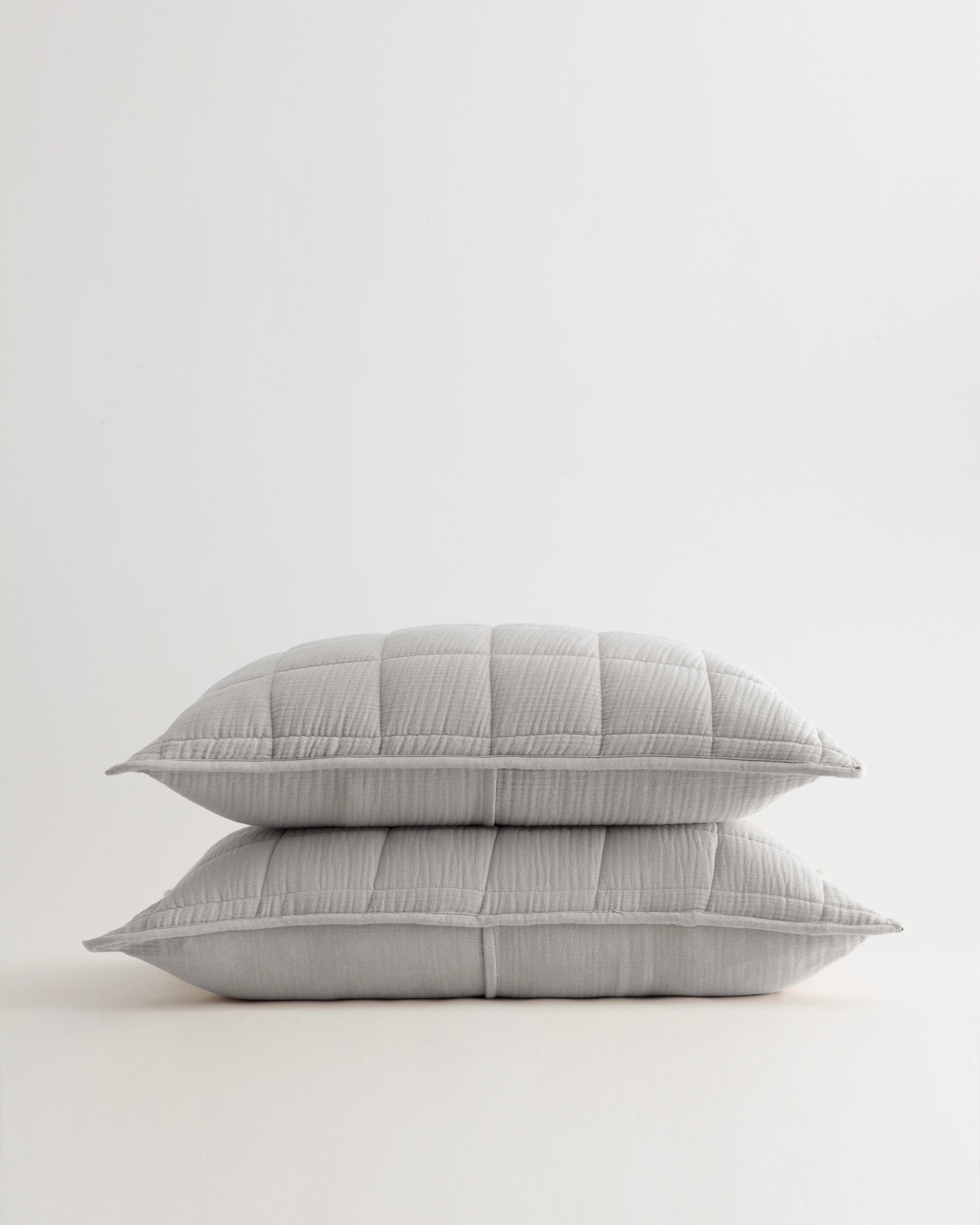 Organic Airy Gauze Box Quilt Sham Set