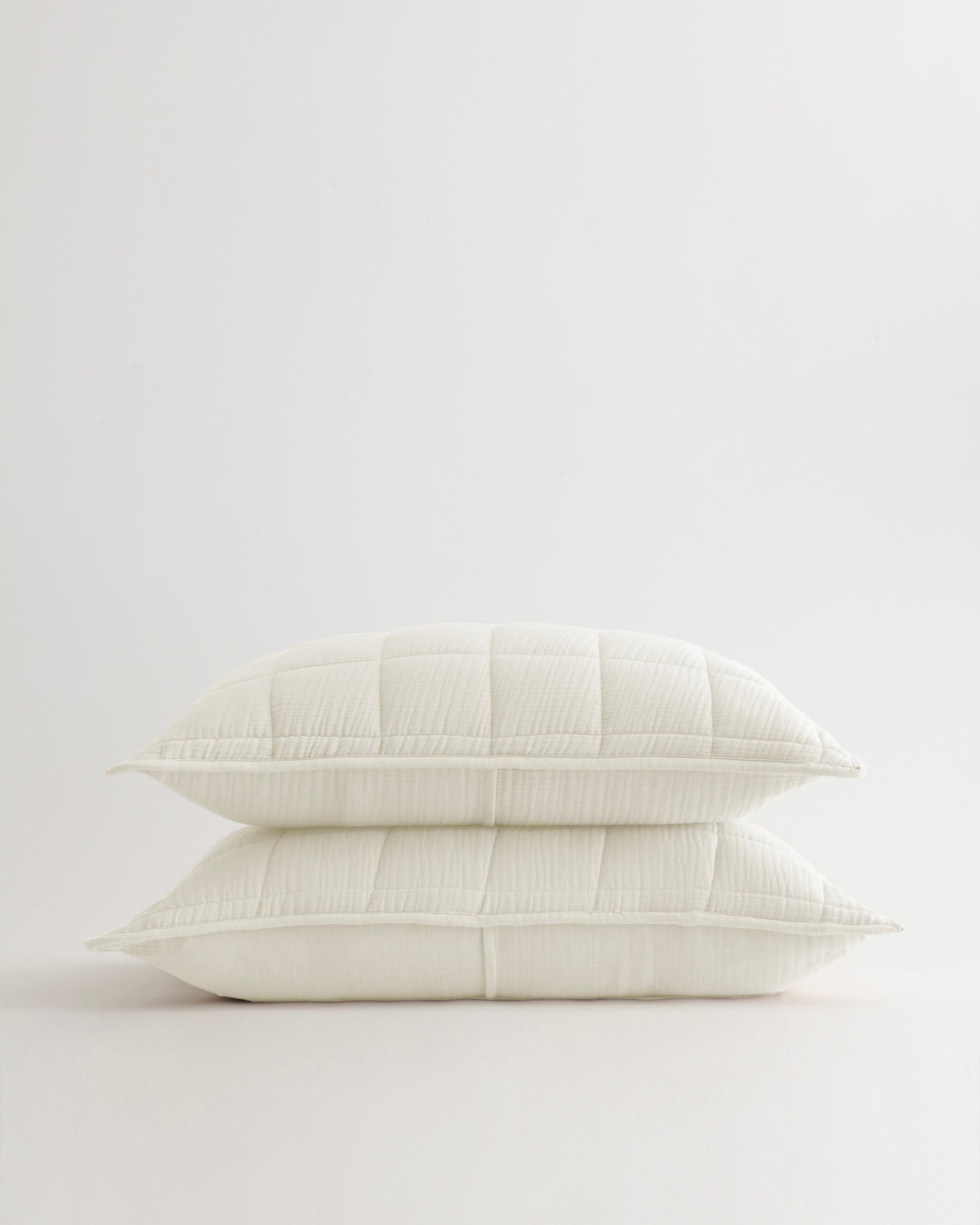 Organic Airy Gauze Box Quilt Sham Set