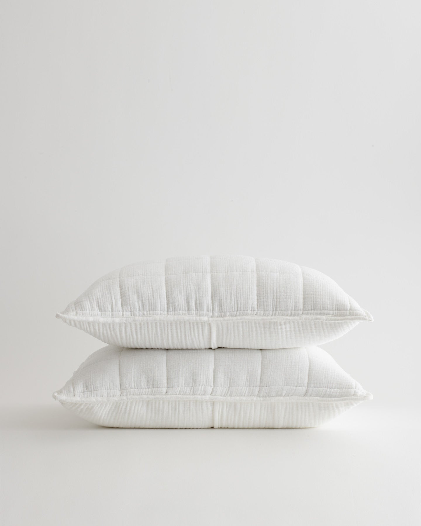 Organic Airy Gauze Box Quilt Sham Set