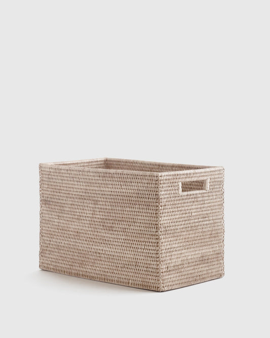 Handwoven Rattan Legal Size Storage Box