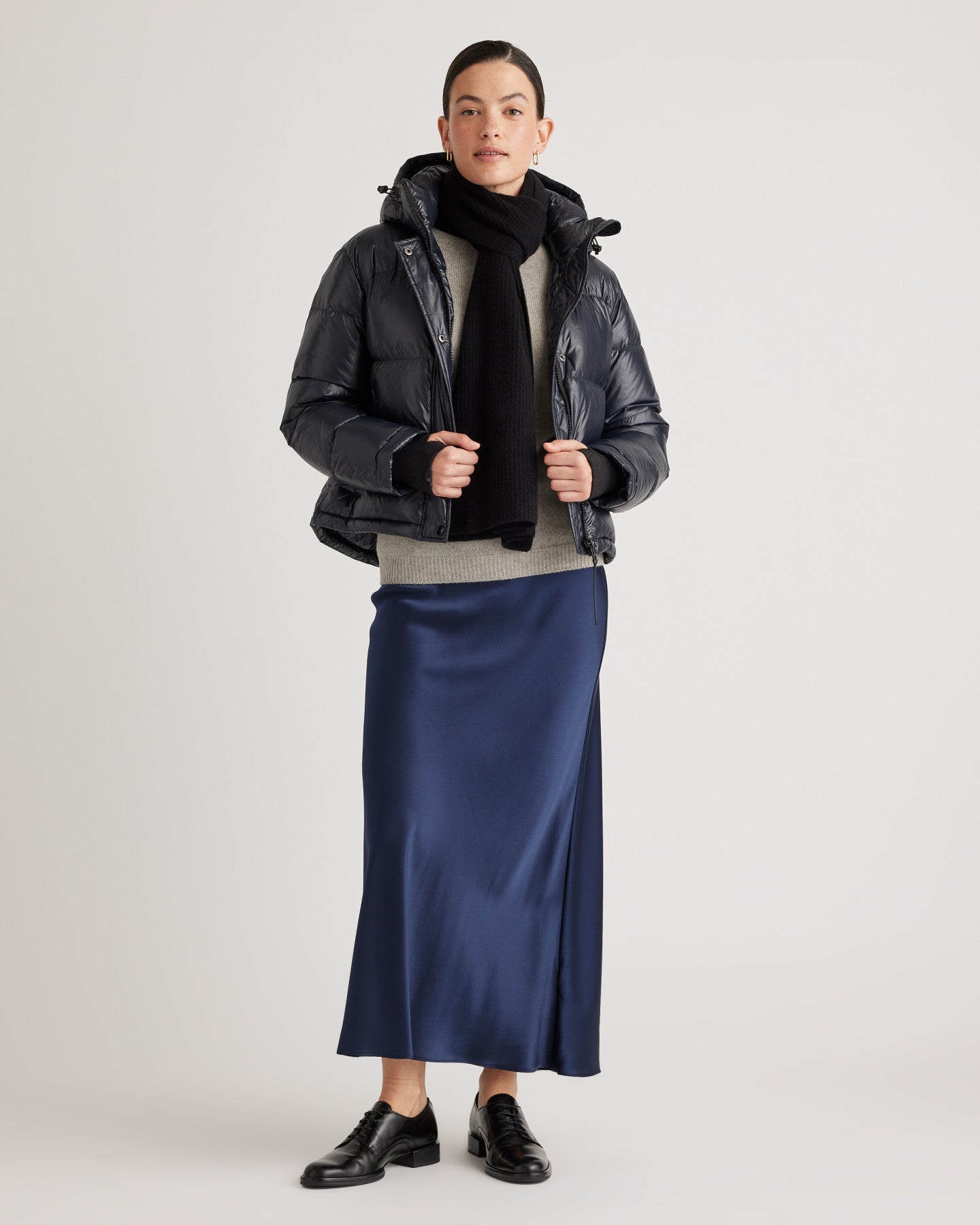 Mongolian Cashmere Ribbed Scarf