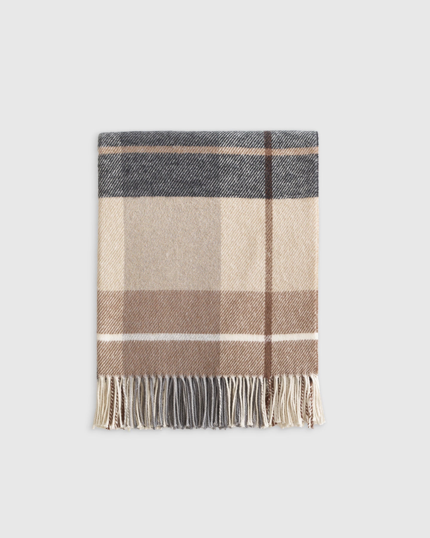 Italian Cotton Plaid Throw