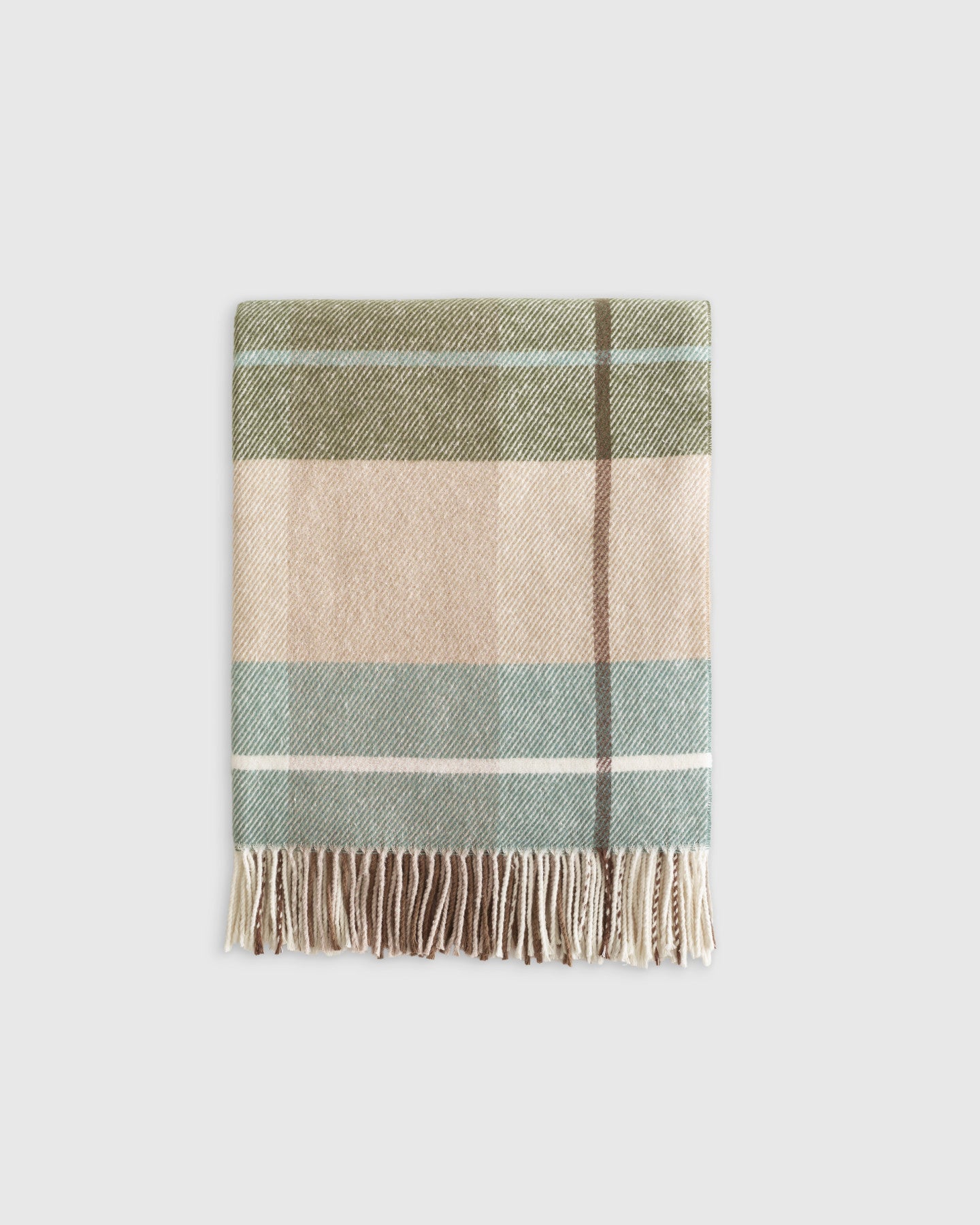 Italian Cotton Plaid Throw