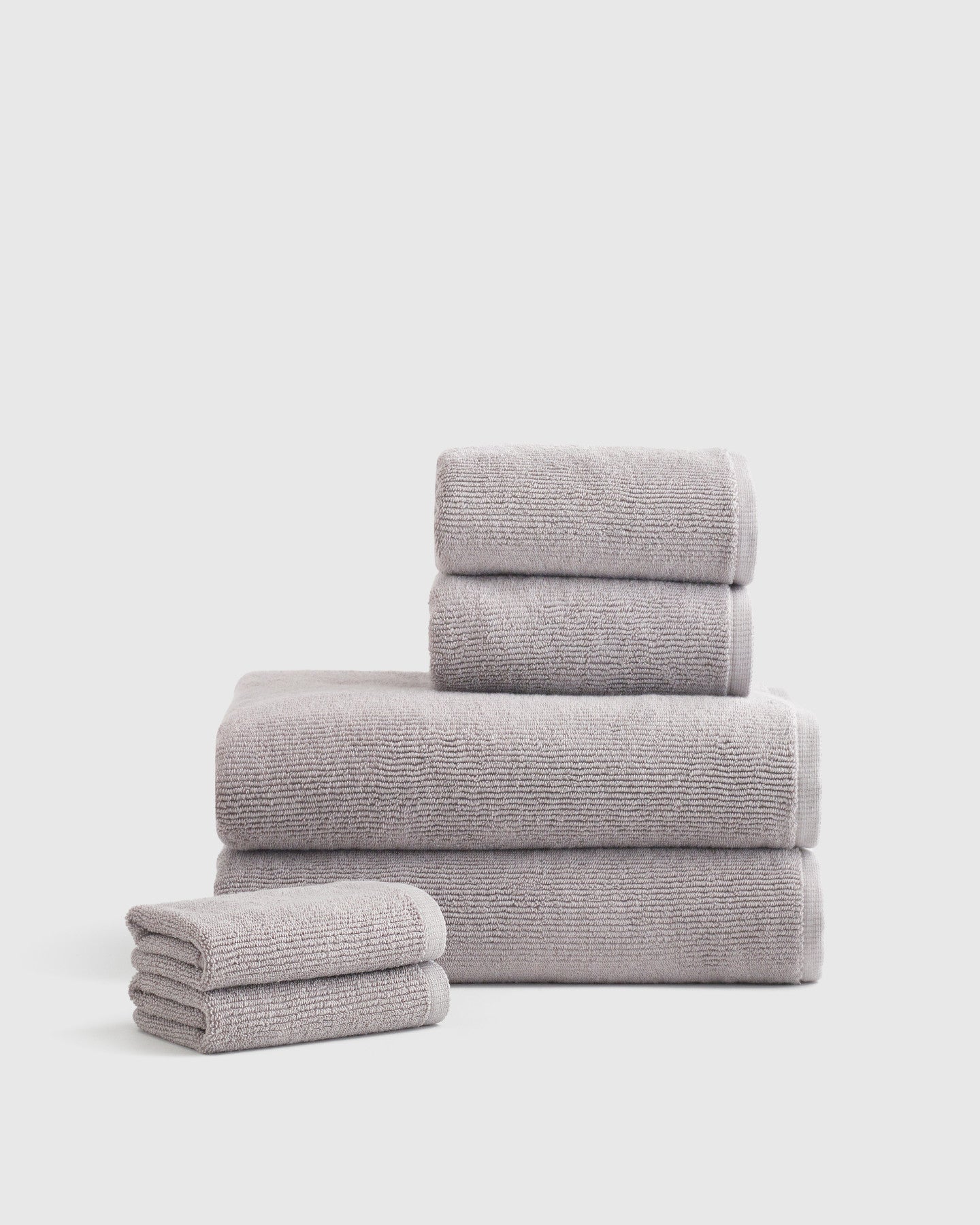 Turkish Ribbed Quick Dry Bath Towel Bundle