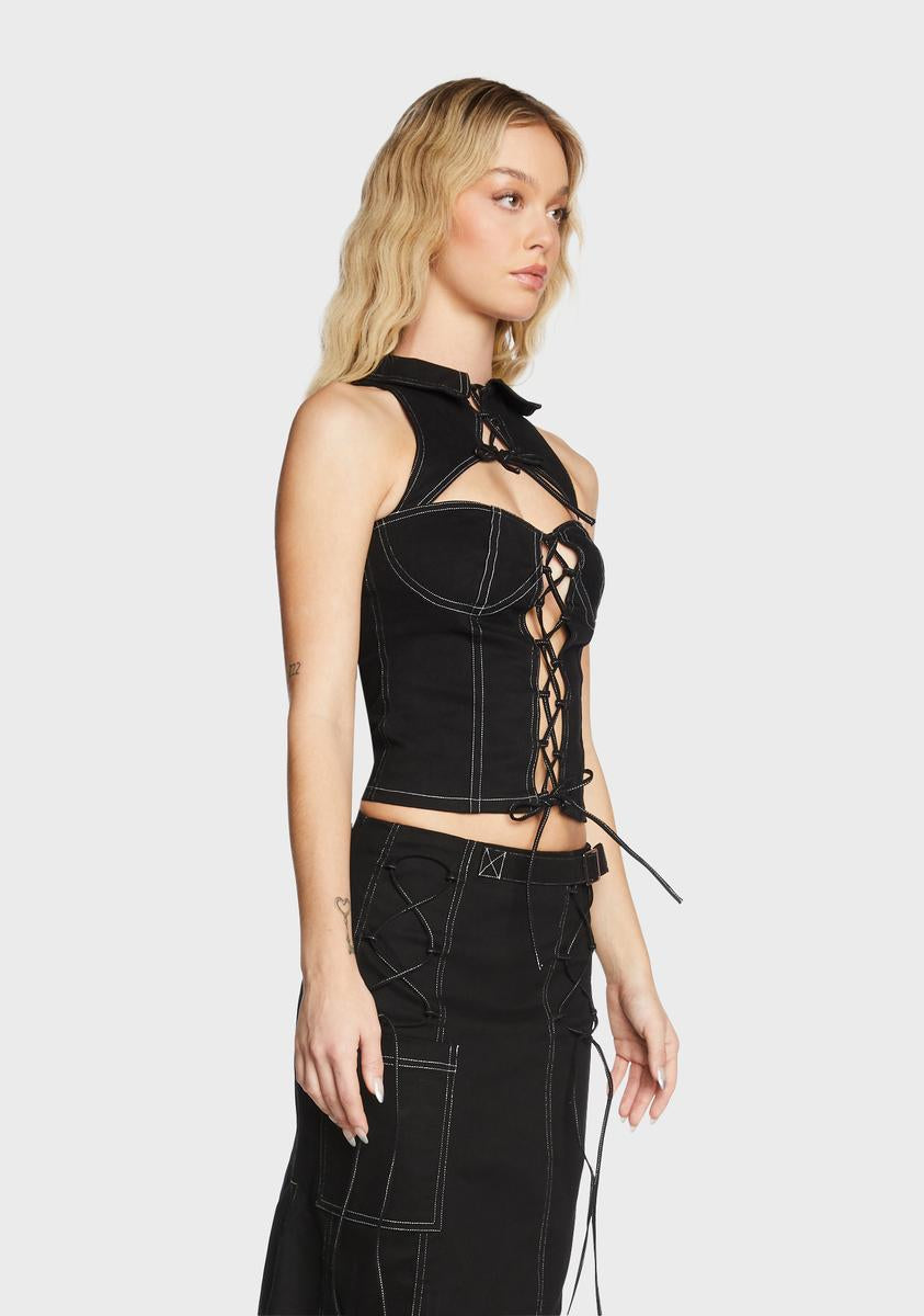 Madeline Denim Top