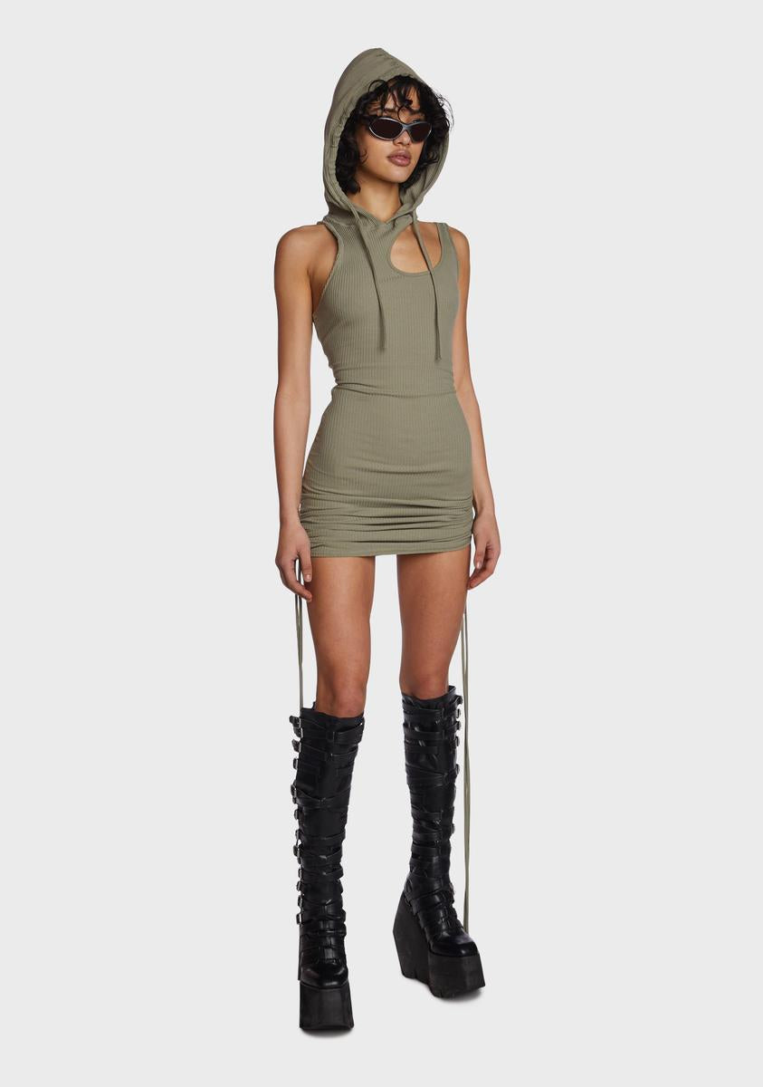 Echo Hooded Mini Dress
