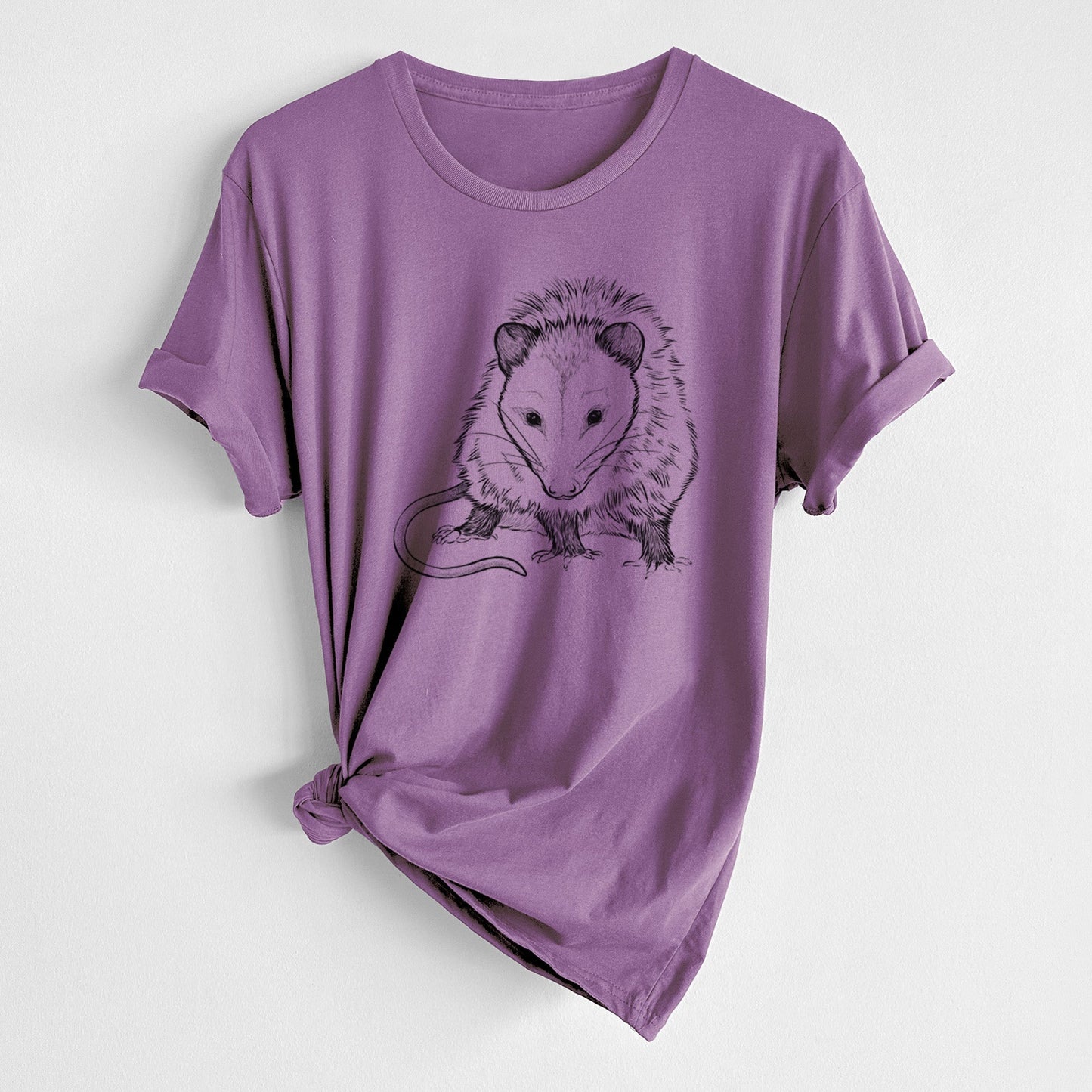 Virginia Opossum - Didelphis virginiana - Unisex Crewneck - Made in USA - 100% Organic Cotton