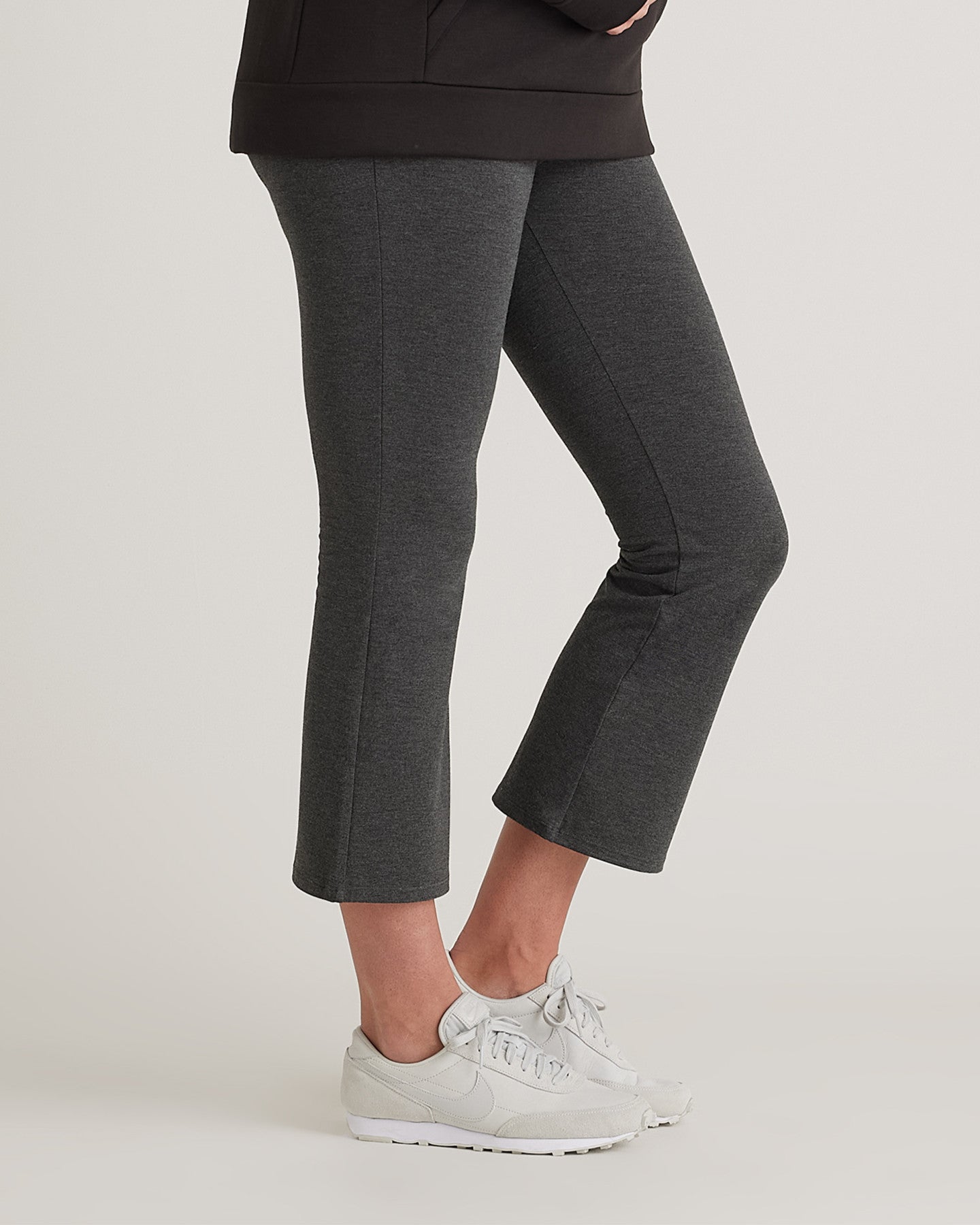 Bamboo Jersey Maternity Crop Flare Pant
