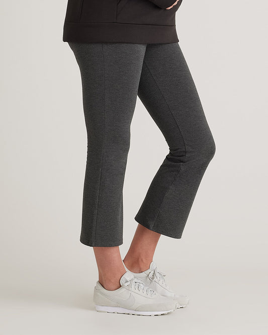 Bamboo Jersey Maternity Crop Flare Pant